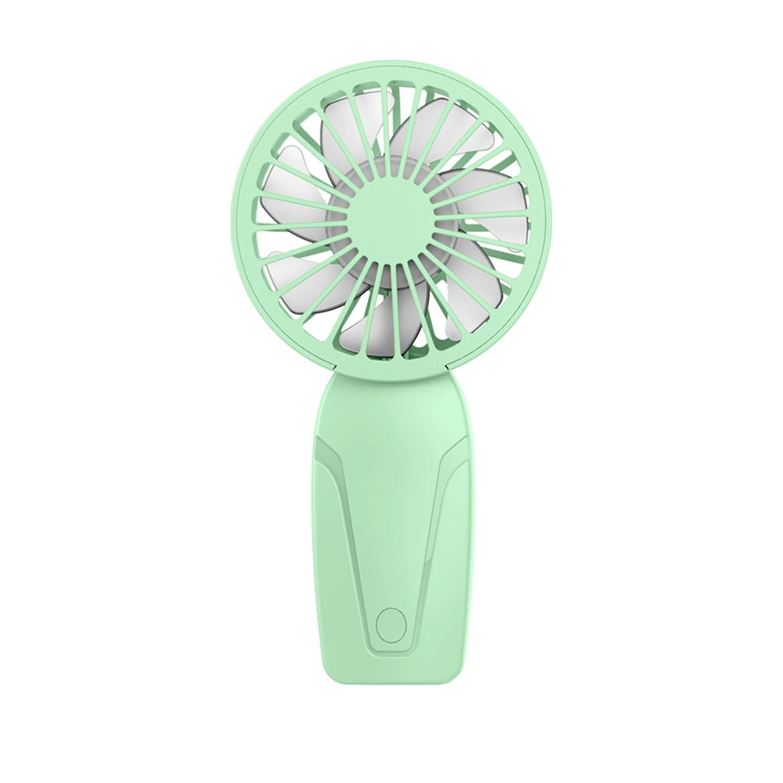 Mini ventilador portátil recargable en la mano