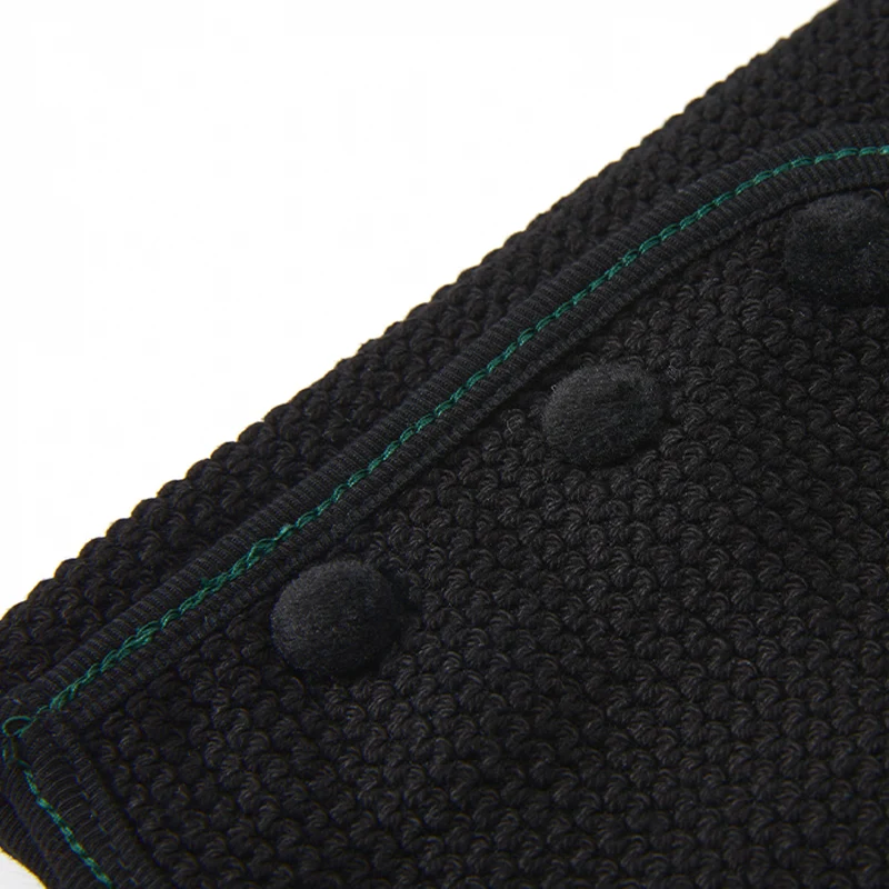 Jersey negro de punto con botones de terciopelo para niños - imagen 3