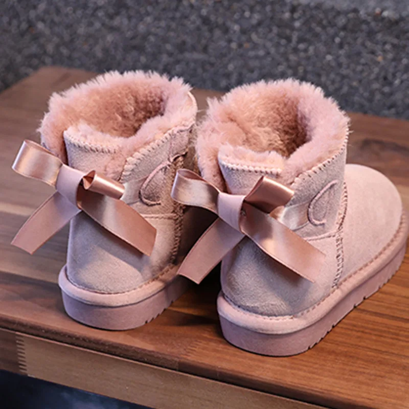 Botas de invierno antideslizantes para niños, estilo casual