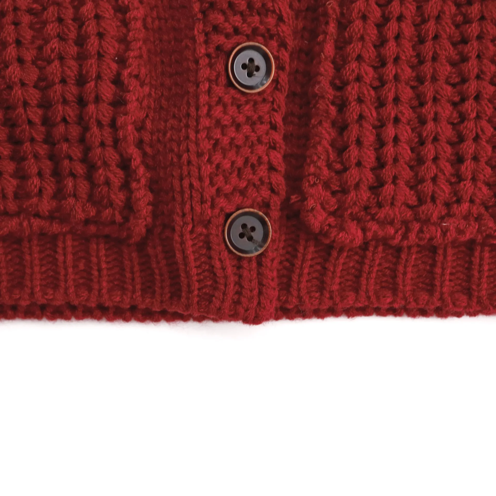 Jersey navideño de punto rojo para niños – Cuello redondo - imagen 5