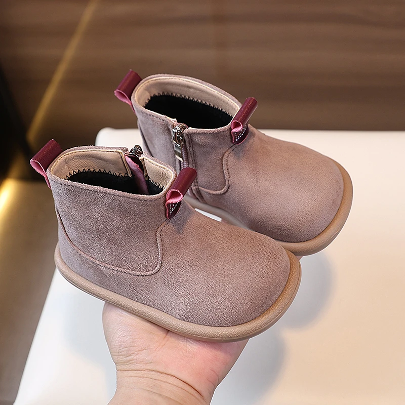 Botines antideslizantes de gamuza para bebé en otoño e invierno - imagen 3