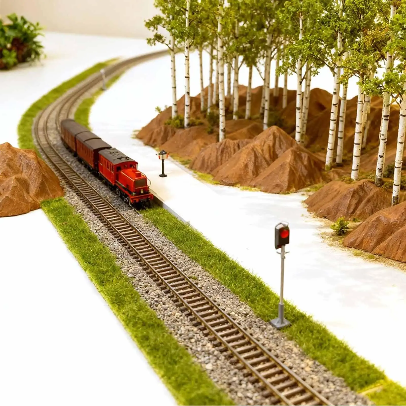 Accesorios para trenes de modelismo realistas en maquetas, hazlo tú