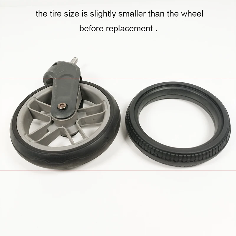 Uppababy Cruz V2 Neumático delantero para cochecito sin cámara PU - imagen 2