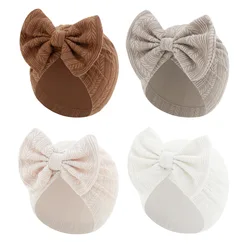 Turbante para bebé niña con lazo sólido – moda fotografía