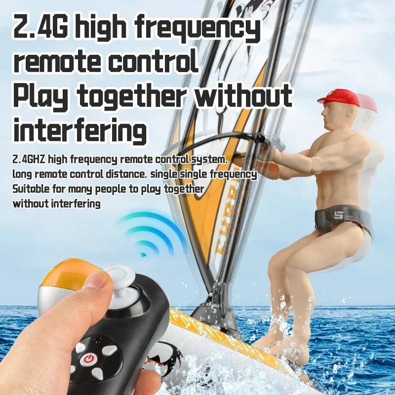 Barco teledirigido RC resistente al agua para niños – Uso exterior - imagen 2