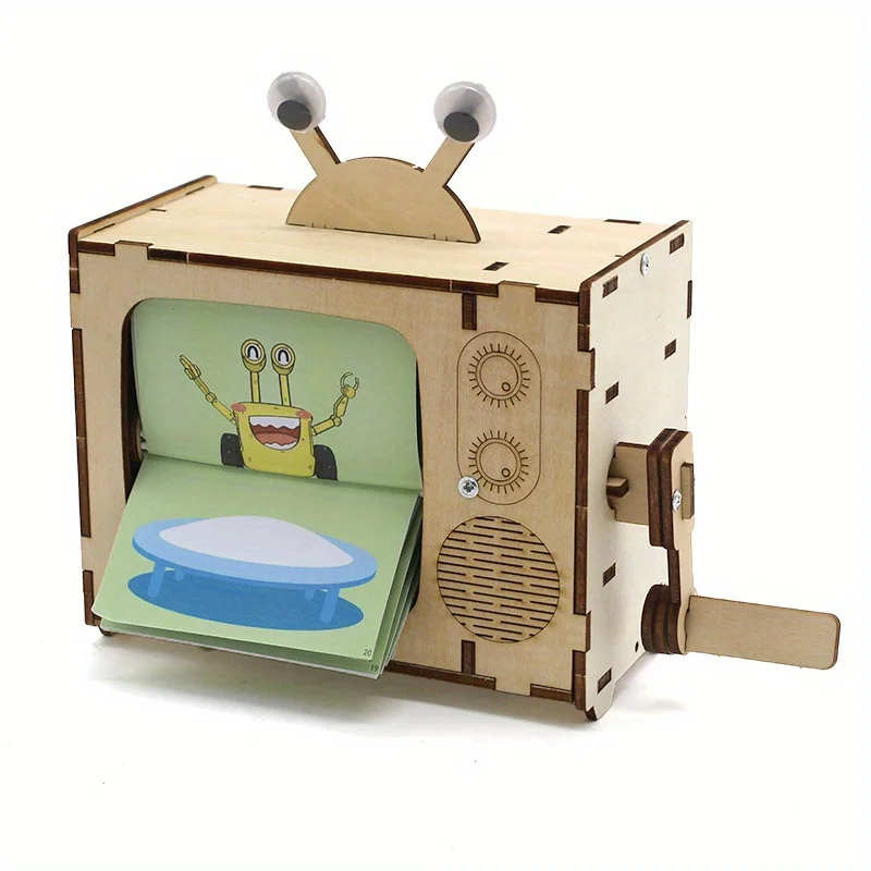 Juguete STEM máquina de animación con manivela para niños y niñas - imagen 5