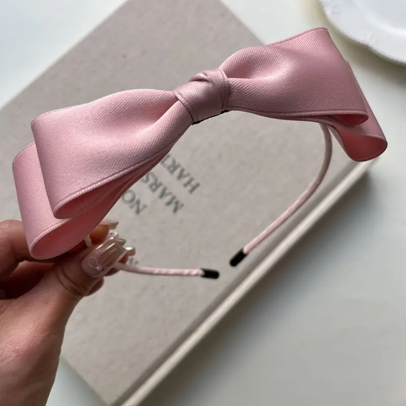 Diadema doble capa de tela para niñas, accesorios cabello premium