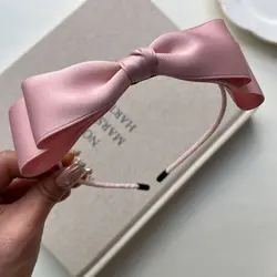 Diadema doble capa de tela para niñas, accesorios cabello premium