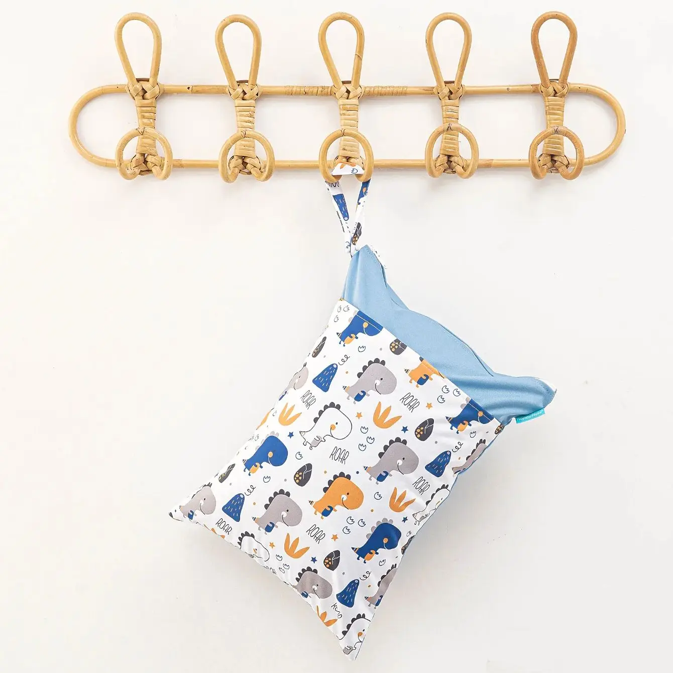 HappyFlute Wetbag impermeable 30×40 cm con asa para pañales - imagen 2