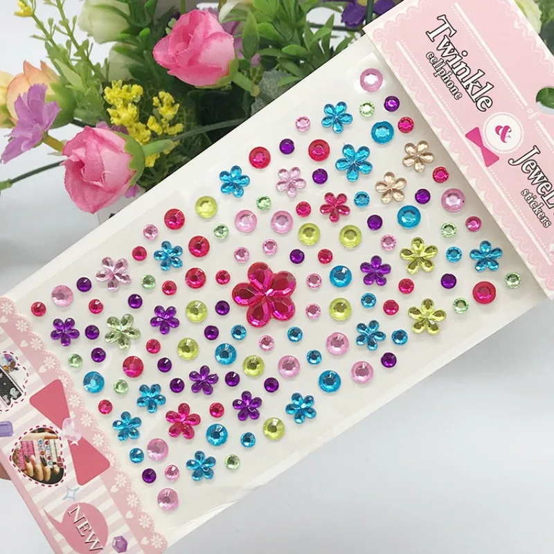 Pegatina de cristal con diamantes para teléfono y escuela - imagen 3