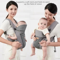 Portabebés ergonómico doble uso frontal y trasero ligero transpirable