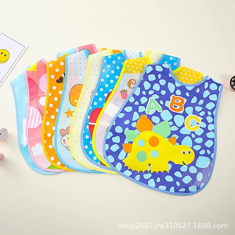 Babero impermeable reutilizable con estampado animal, antisuciedad - imagen 5