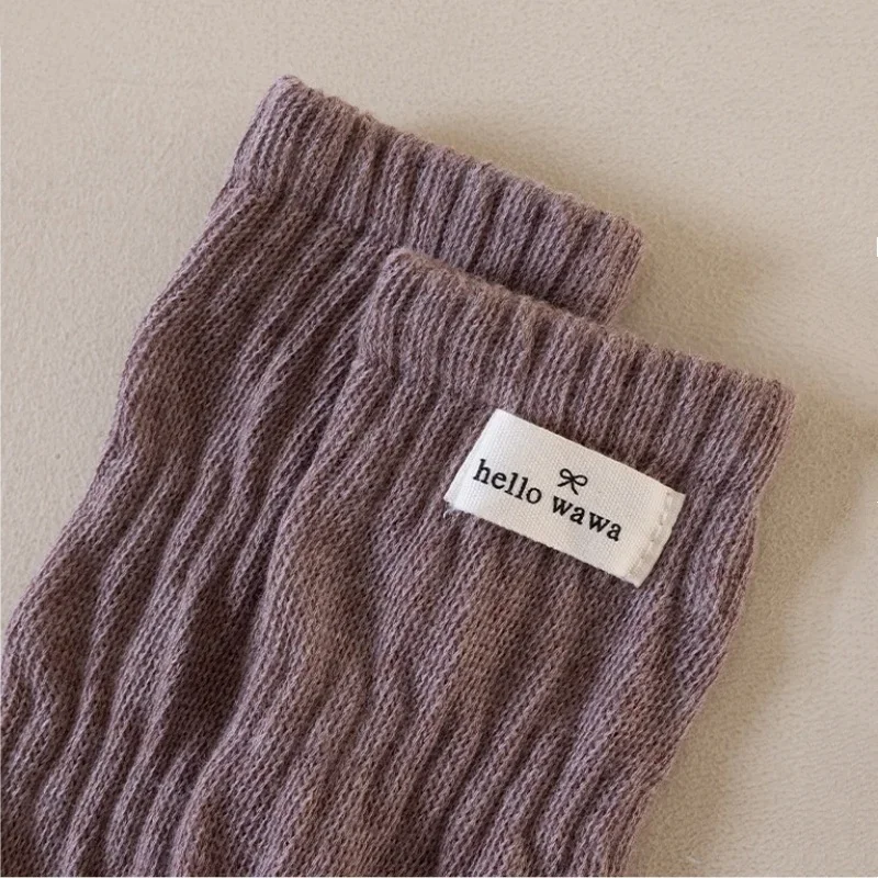 Calcetines hasta la rodilla de algodón para niña estilo retro - imagen 3