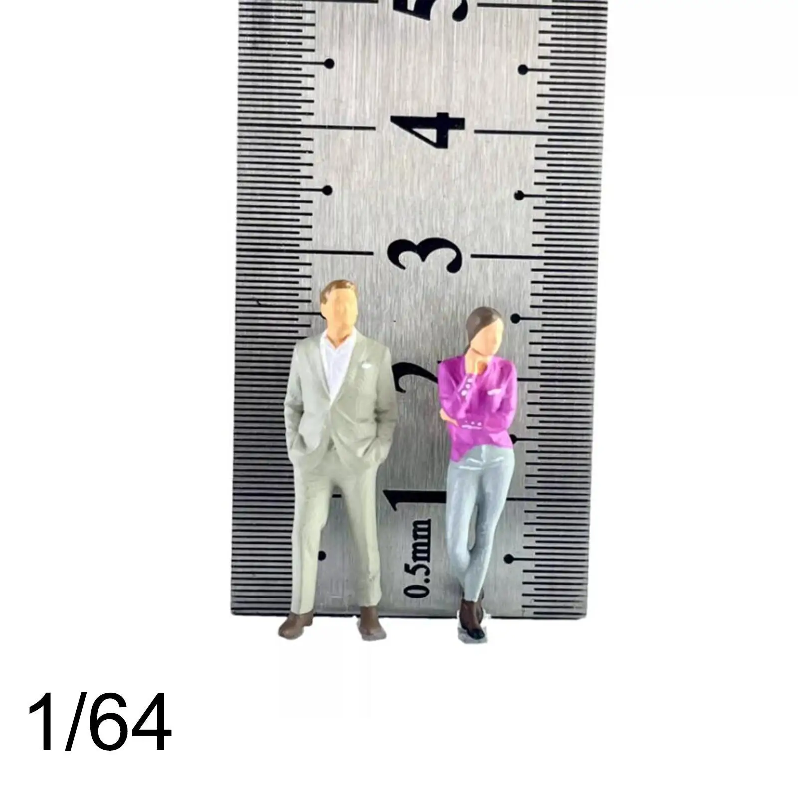 Figuras en miniatura de resina para dioramas: hombres y mujeres - imagen 3