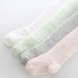 Pantimedias ultrafinas de algodón para niñas – Primavera verano