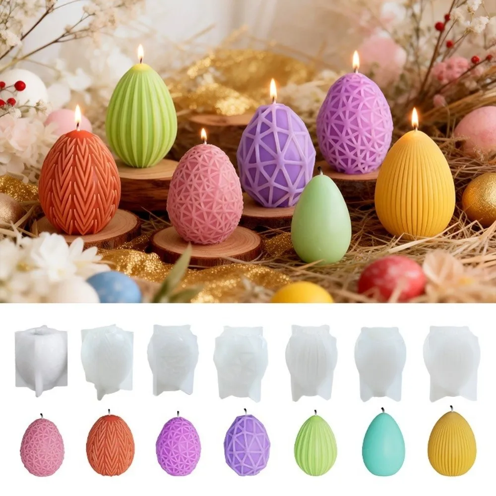 Molde para huevos de Pascua antiadherente con rayas geométricas - imagen 5