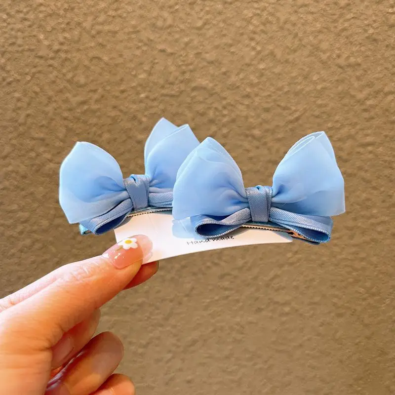 Horquillas para el cabello con lazo 3D y acabado alta gama para bebés - imagen 2