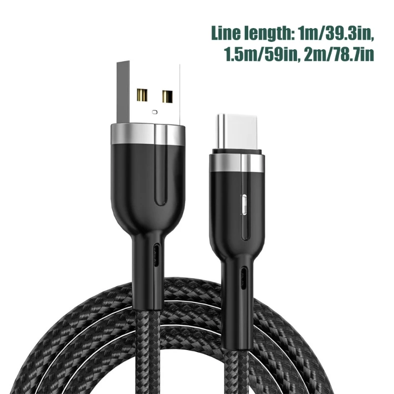Kabel Type-C trenzada con LED