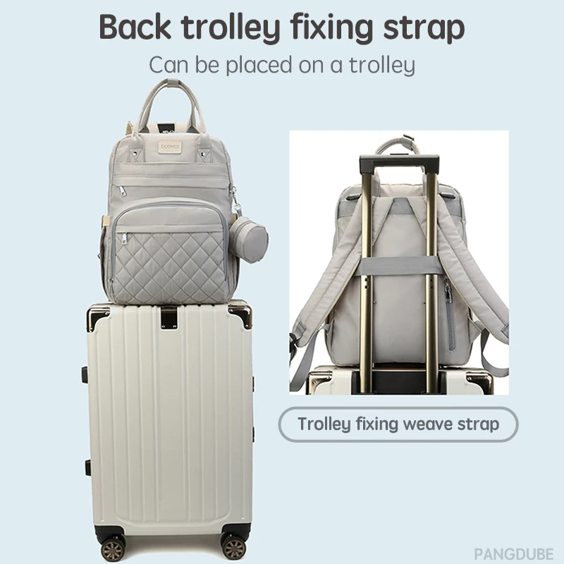 Mochila maternity PANGDUBE con cambiador y bolsa para chupete - imagen 5
