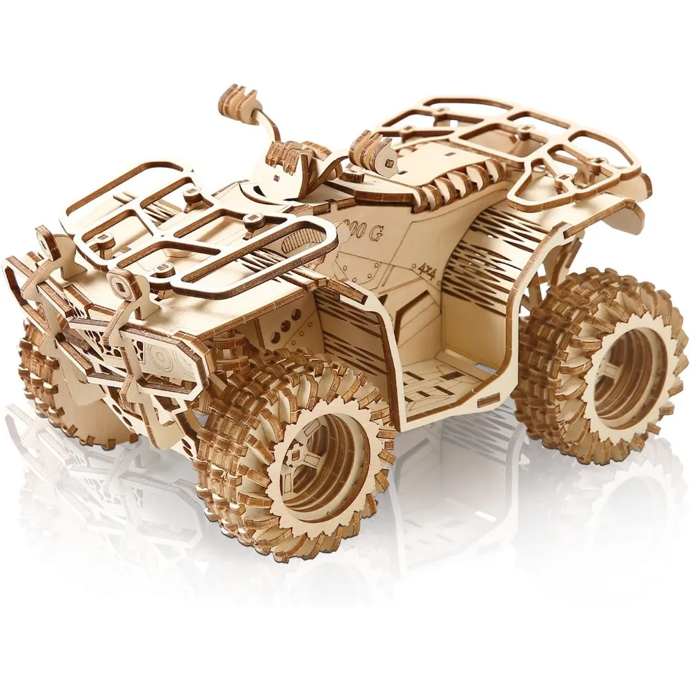 Rompecabezas de madera 3D de coche mecánico para niños - imagen 3