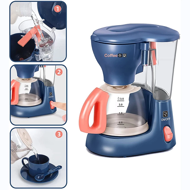 Cocina de juguete infantil con cafetera, licuadora y tostadora - imagen 2