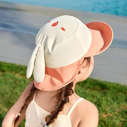 Sombrero de sol reversible para bebé, ala ancha estilo pescador