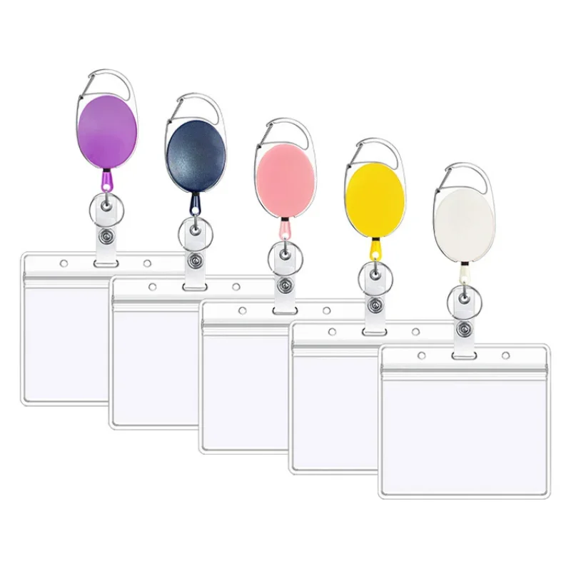 Porta-credencial retráctil con clip para niño - Identificación escolar - imagen 3