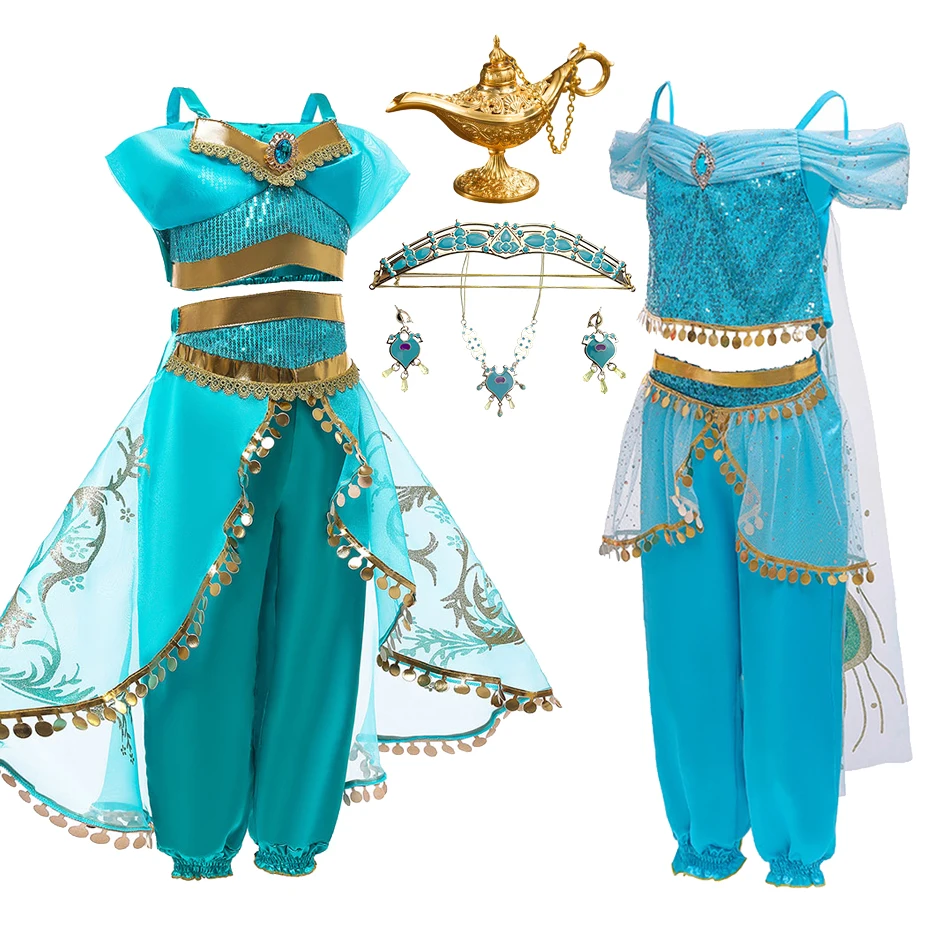 Disfraz de princesa Jasmine para niña - imagen 3