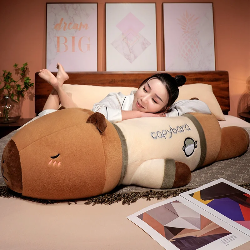 Cojín peluche de capibara suave para niños, estilo tierno - imagen 3