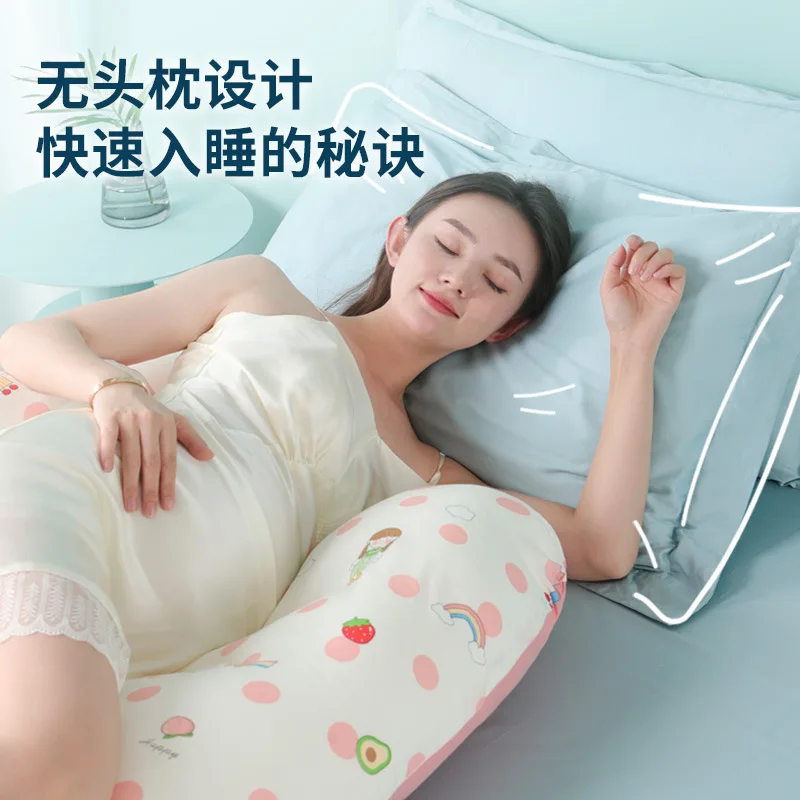 Almohada embarazo para dormir lateral con soporte abdominal - imagen 5