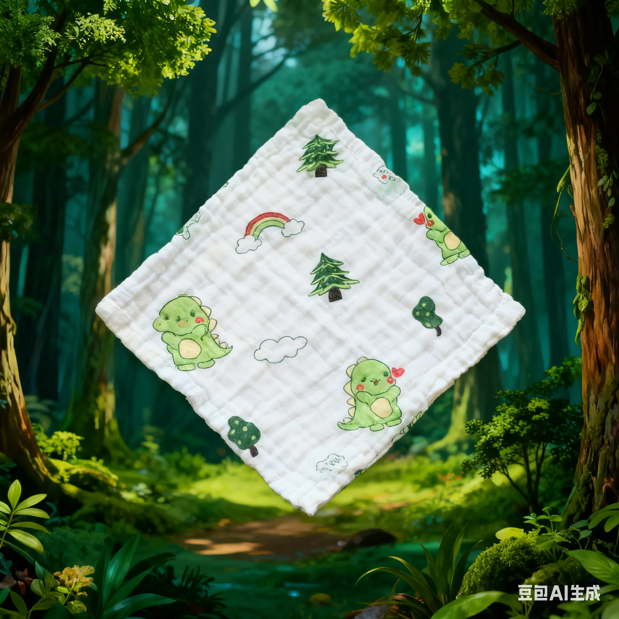Toalla de alimentación de algodón con estampado - imagen 4