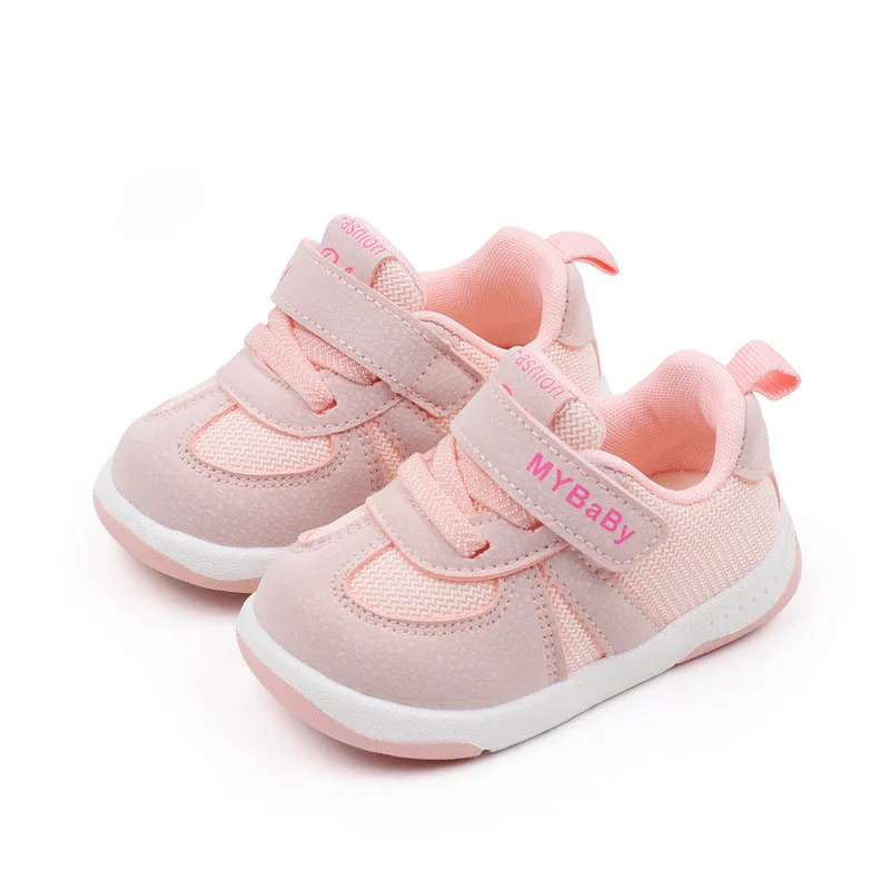 Zapatillas antideslizantes para bebé transpirables de malla en otoño - imagen 3