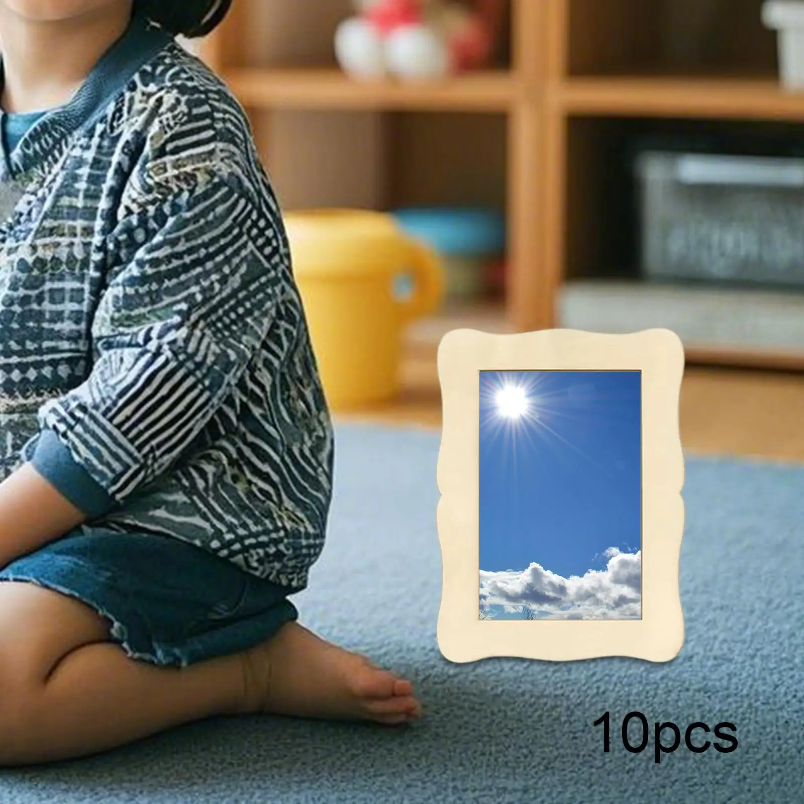 Marcos de fotos en madera para manualidades y regalos infantiles - imagen 3