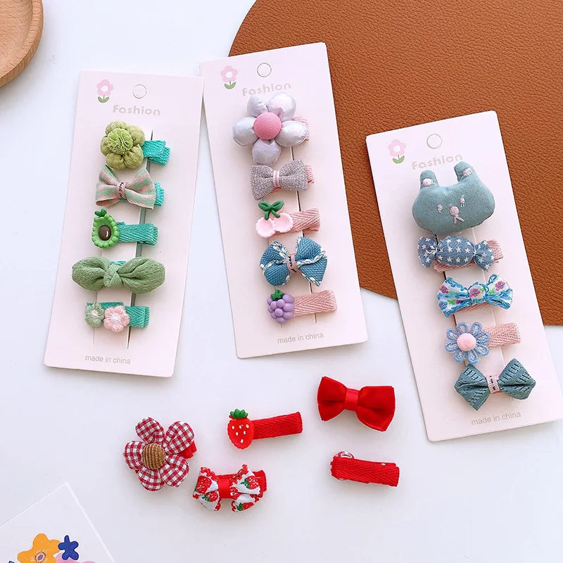 Horquillas princesa con lazo y flor para niñas – Set suaves - imagen 5