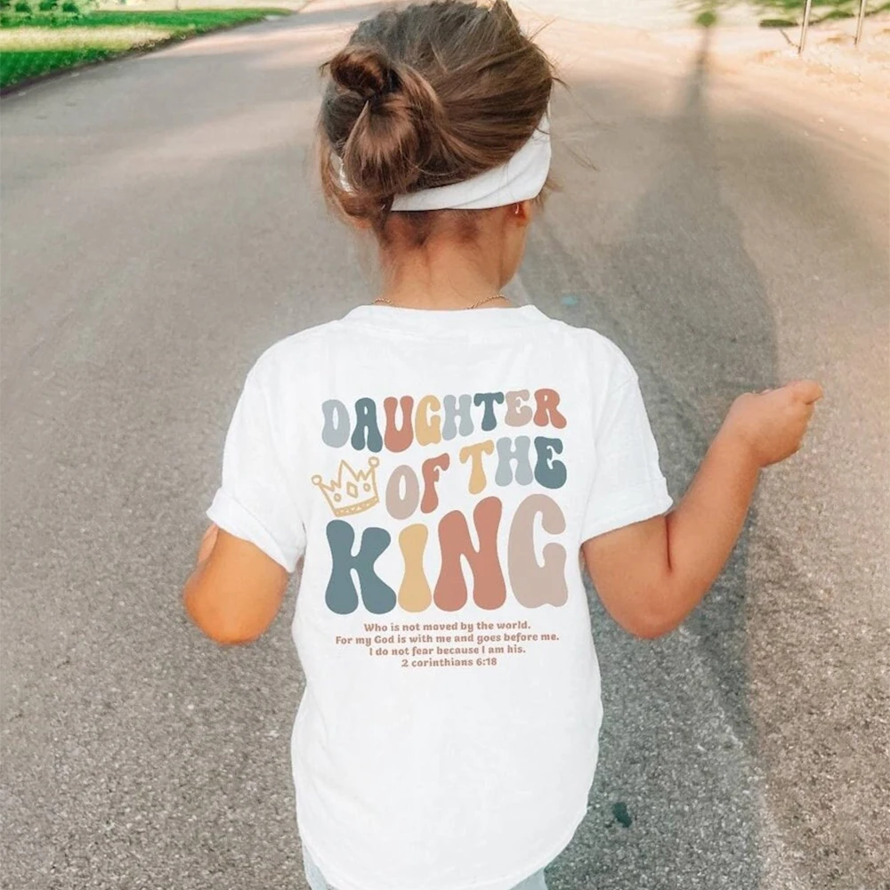Camiseta infantil Hija del Rey – Diseño exclusivo para verano