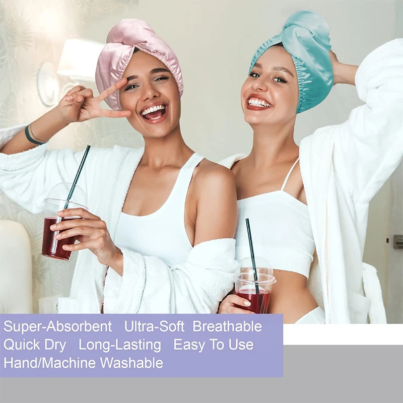 French Lady Turbante de pelo en seda para secado rápido - imagen 4