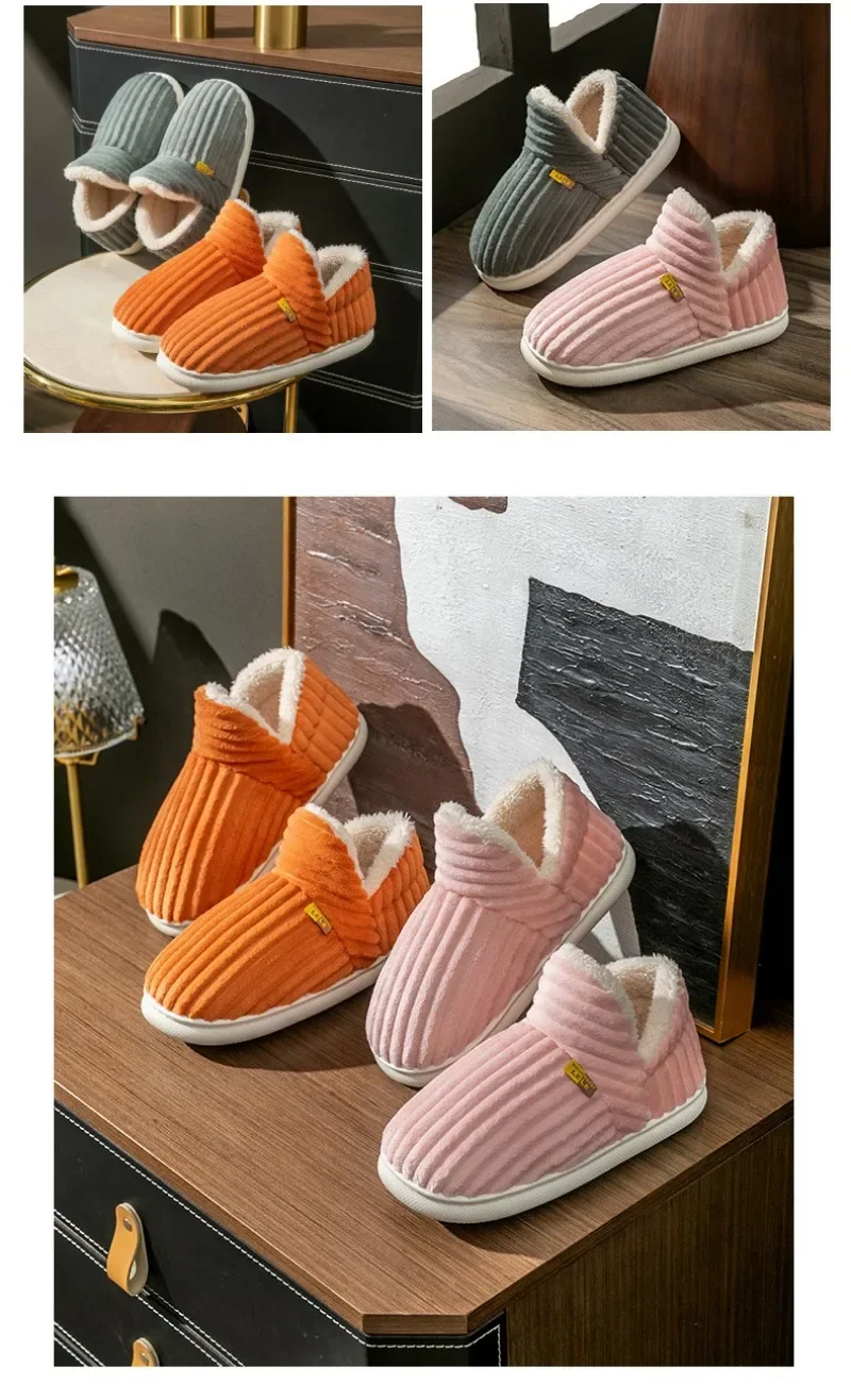 Zapatos de algodón estilo felpa - diseño general