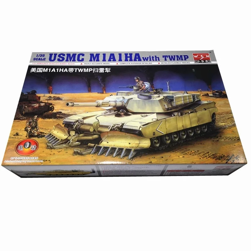 Maqueta de tanque M1A1HA Trumpeter en plástico para niños USMC