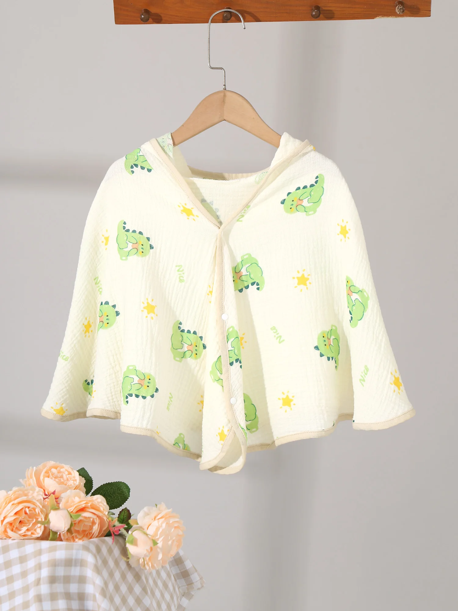 Bata toalla infantil con capucha de algodón para baño - imagen 2