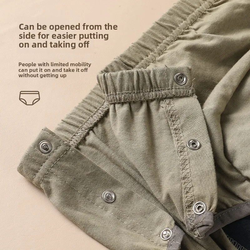 Pañales para adultos lavables tipo pantalón de algodón antifugas - imagen 2