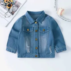 Chaqueta vaquera infantil primavera-otoño para niño y niña