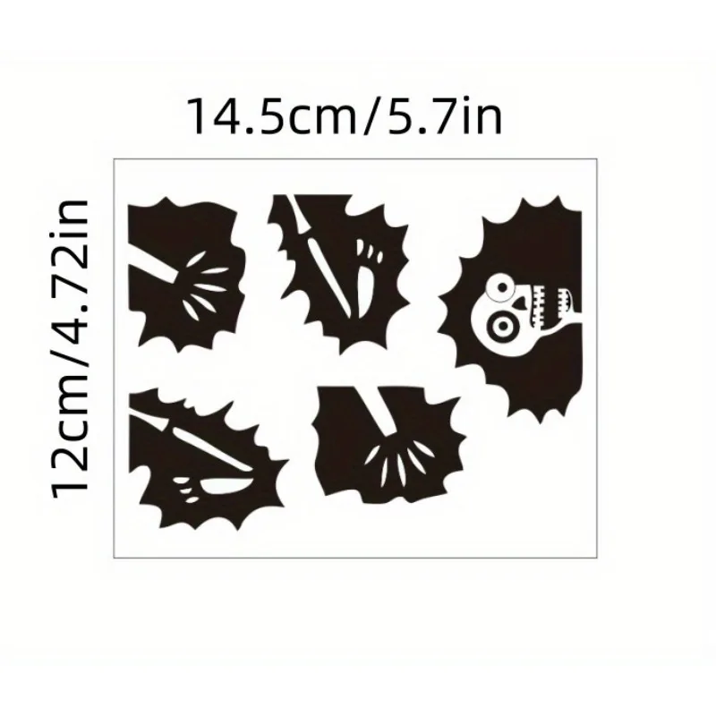 Pegatina de pared calavera sonriente para decorar habitación infantil en Halloween