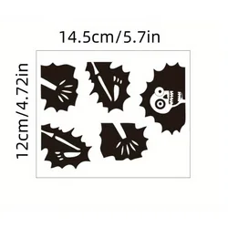 Pegatina de pared calavera sonriente para decorar habitación infantil en Halloween