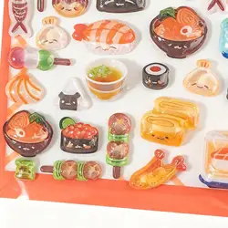 Pegatinas infantiles de comida 3D dibujos animados para recompensas