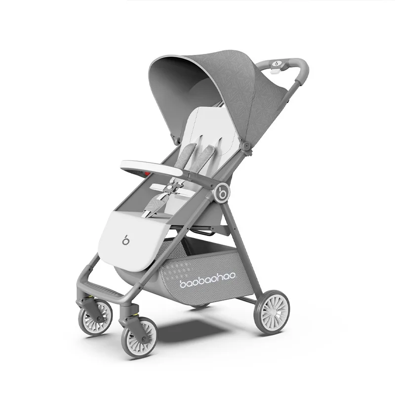 Cochecito ligero de bolsillo plegable con clic, reclinable para bebé - imagen 3