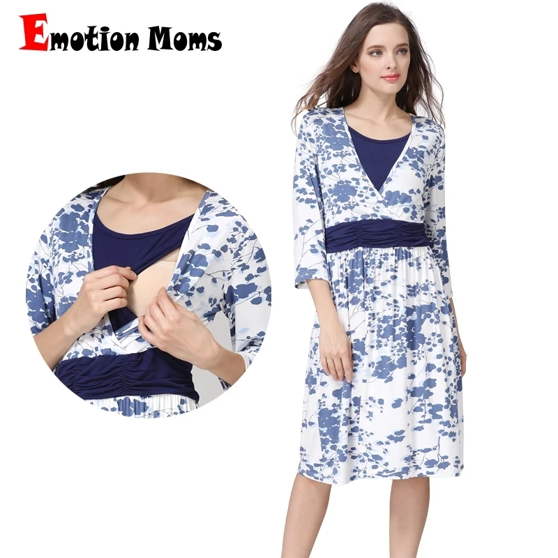 Vestido premamá con estampado - Ideal para verano