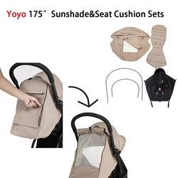 Yoyo Sombrilla UV y cojines impermeables – Accesorios cochecito