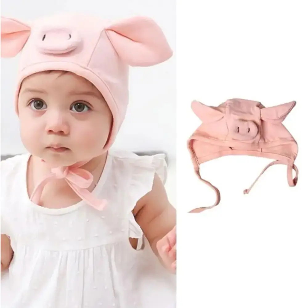 Gorro de bebé transpirable en algodón suave ajustable con correas - imagen 5