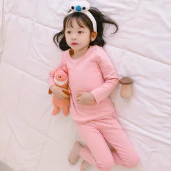Pantalones largos de algodón para niños 2-6 años colores pastel