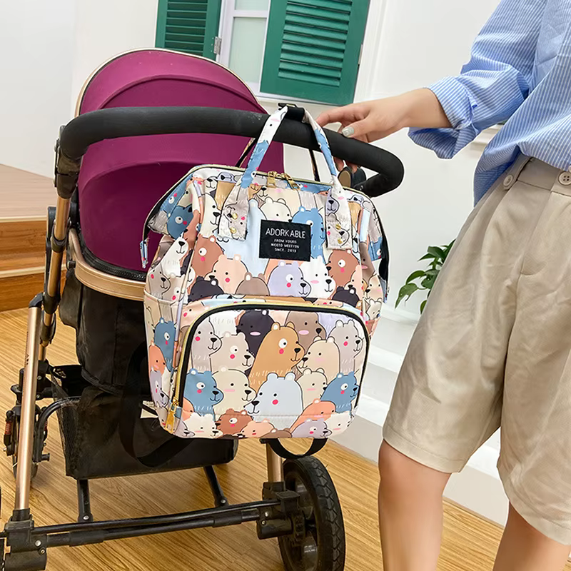 Bolsa organizadora para cochecito con bolsillo isotérmico - imagen 2